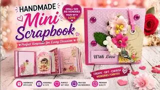 ✨ Handmade Mini Album | With Love | Scrapbooking✨ #scrapbooking