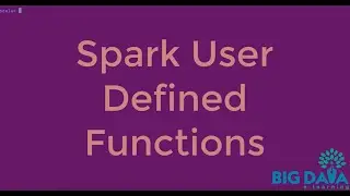 Spark User-defined functions