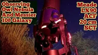 Observing Owl Nebula (M97) And Messier 108 Galaxy In Ursa Major Constellation