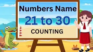 Number name , Number spelling, 21 to 30 counting, Spell the number , Write Number, 21 to 30 Counting