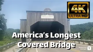 America's Longest Covered Bridge (Smolen-Gulf Bridge) - Ashtabula County, Ohio