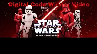 Star Wars The Rise of Skywalker Digital Code Winner Is...