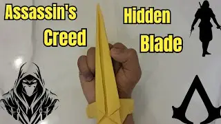 HOW TO MAKE EASY ASSASSIN'S CREED HIDDEN BLADE | EASY AND SIMPLE | PAPER WEAPONS | PAPER CRAFT | DIY