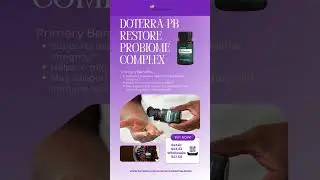 Discover the Secret to Microbiome Wellness with doTERRA PB Restore ProBiome Complex 🌿