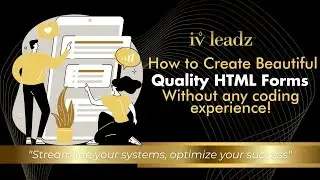 How to Create Beautiful, Quality HTML Forms Without any coding experience!