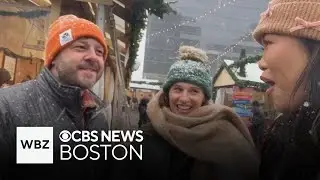Boston's holiday shoppers refuse to let snow slow them down