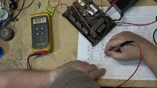 Bardzo rzadki zegar cyfrowy z wyświetlaczem Panaplex Heathkit GC1005, kt&oacute;ry przepala bezpiecznik