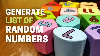 Function to get list of random numbers 📋 | Python | Pydroid3