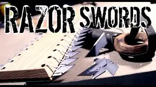 How to Make: RAZOR SWORDS (Aztec Maquahuitl and Hawaiian Leiomano Inspired)