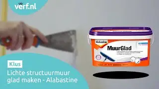 Lichte structuurmuur glad maken | Alabastine Muurglad | Verf.nl