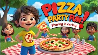 Candy&rsquo;s Pizza Party Adventure! 🍕 Sharing & Friendship Animated Song for Kids