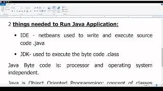 Java Introduction - 1
