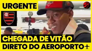 🚨 Chegada do zagueiro Vitão ao Flamengo, no Rio de Janeiro!