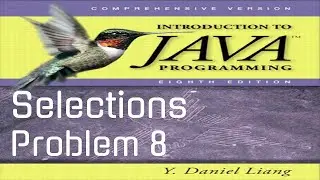 Introduction to Java Programming Problem 3.8