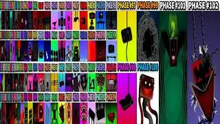 Phase 1-2-3-4 VS Phase 5 VS Phase 6  VS Phase 7 VS Phase 8 VS Phase 9-102 in Incredibox Sprunki!