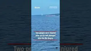Dramatic moment small plane crashes into river in Brazilian Amazon #planecrash