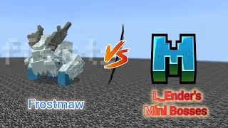 Frostmaw vs L_Ender's Mini Bosses Mobs Batlle (Minecraft Battle)