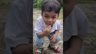 OunTop eating longan at homeland #shorts #reels #oun #top #ountop #cute #cutebaby