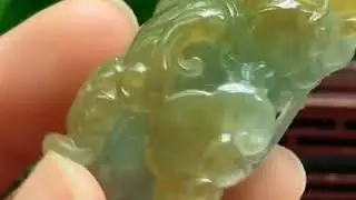 85621 冰黃翡招財貔貅