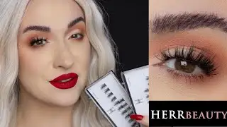 Affordable lash extensions at home using HERR Beauty lash kit