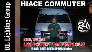 2023 9 11 HIACE COMMUTER RLG Medan BILED WAYMAKER S600 + FOGLAMP BILED 2INCH 2SET + DRL DEMON RGB