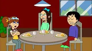 Danielle Breaks a Plate During Dinner