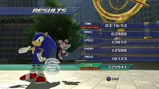 Sonic Unleashed Recompiled - All Skyscraper Scamper Day Stages (S-Rank)
