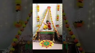 Ganpati decoration ideas 2025 / Ganpati decoration at home #ganpatidecoration #ganpati2025
