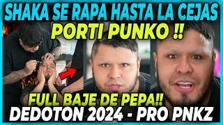 🤣POR TI PUNKO 🤣 SHAKA SE RAPA HASTA LAS CEJAS PARA APOYAR A PNKZ - DEDOTON 2024