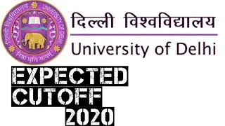 DU Expected Cutoff 2020  || North Campus || 😨😱