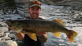 Trophy Walleye Shore Fishing | Lake Of The Prairies (Manitoba Walleye)