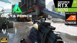 RTX 5070 + Ryzen 7 5700X3D - Delta Force - 4K 1080p Ultra and low - Benchmark