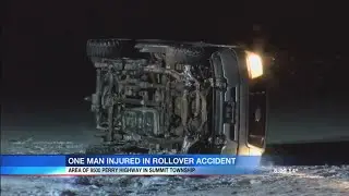 Man seriously injured in overnight rollover accident on Perry Highway