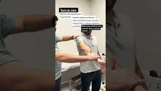 Teste de Jobe - les&atilde;o lig ombro #ortopedia #orthopedics #medicina #osteopatia #shoulder