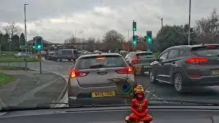 Driving in uk,London, street drive, motorway drive.