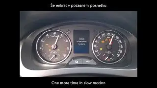 Skoda Rapid Spaceback, MY2014 - dial staging activation - vključitev kalibracije merilnikov