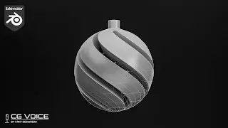 how to model this Twisted Sphere Ornament in blender _ blender ornament modeling #11