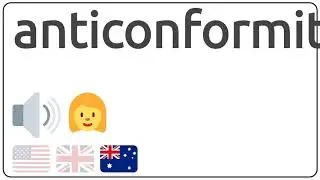 How to pronounce anticonformity in english?