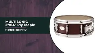 5 x 14 Multisonic Ply-Maple Snare Drum | MS514MD Sound Sample