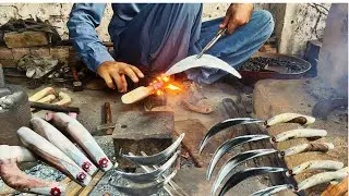 Massive Sickles Forged by Master Blacksmiths || How to Forge a Sickle: A Step-by-Step Tutorial