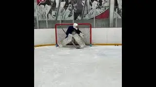 Trinity College Goaltender Drake Wheelden getting a skate in before his season gets underway!