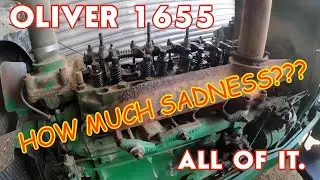 How much sadness??? All of it. Oliver 1655 Engine teardown.