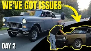 The Most Beautiful Drag N Drive In Existence! And Rum Runner Starts Smoking – Redwood Rally Day 2