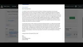 Jobs-Scout.com - Cover Letter Generation Demo