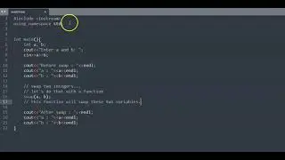 Program to Swap Two Integers (Variables), C++ Implementation.