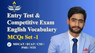 English Vocabulary MCQs | Key Words for MDCAT, ECAT, CSS, PMS & NTS | With Meanings & Synonyms