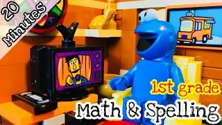 【20 minutes】Educational Video-Telling Time, Spelling, Addition, Subtraction, 1st grade, SesameStreet