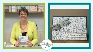 Marble Background Technique Birthday Card