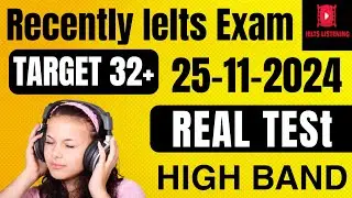 VERY HARD IELTS LISTENING TEST 2024 || 25-11-2024