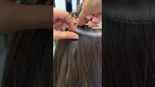 SEW IN HAIR EXTENSIONS #sewinweave #sewinhairextensions #hairextensions #shortvideo #shorts #weft
